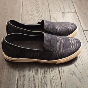 Lauren Ralph Lauren Jinny Slip-On Sneaker Black Textured